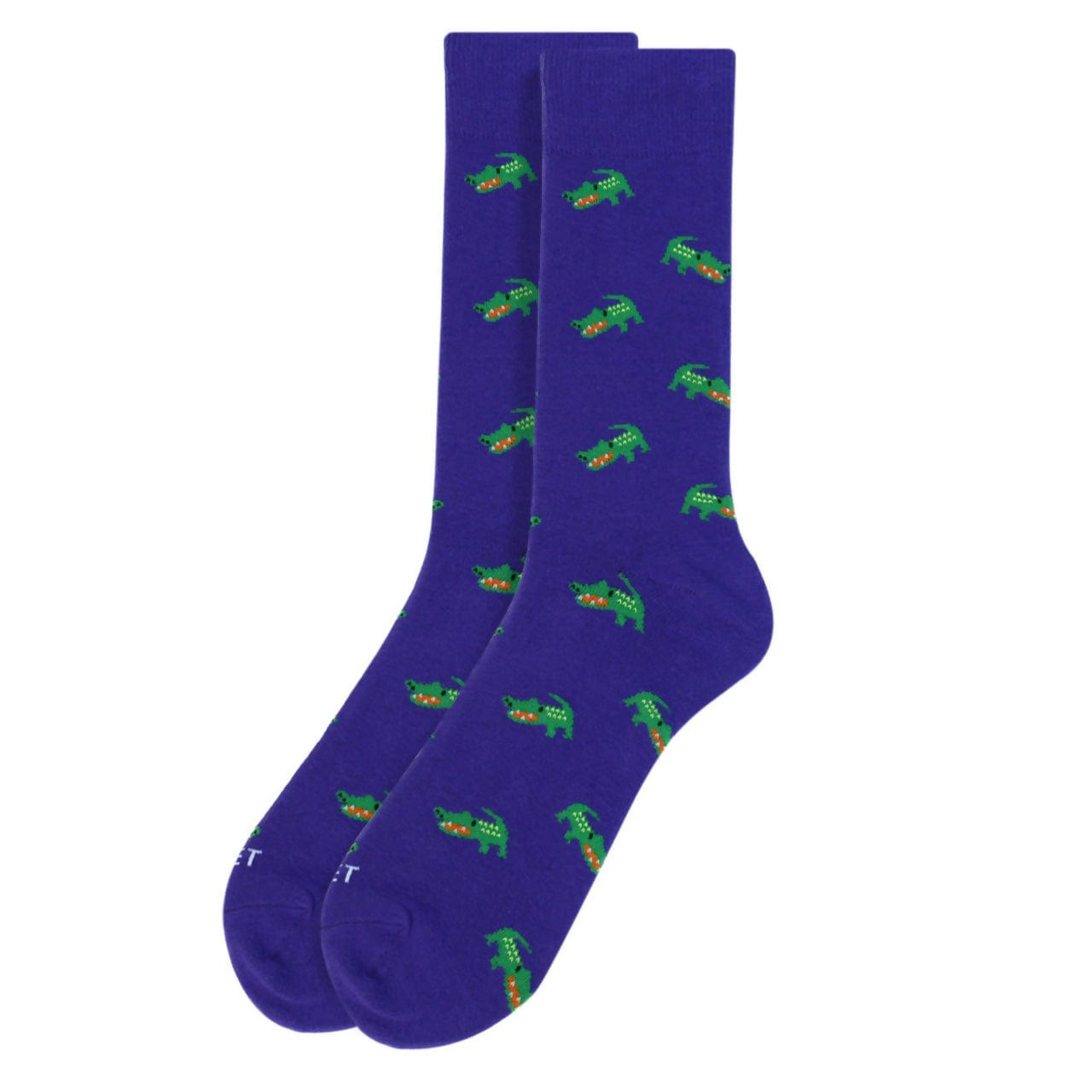 Mens Crocodile Socks Purple