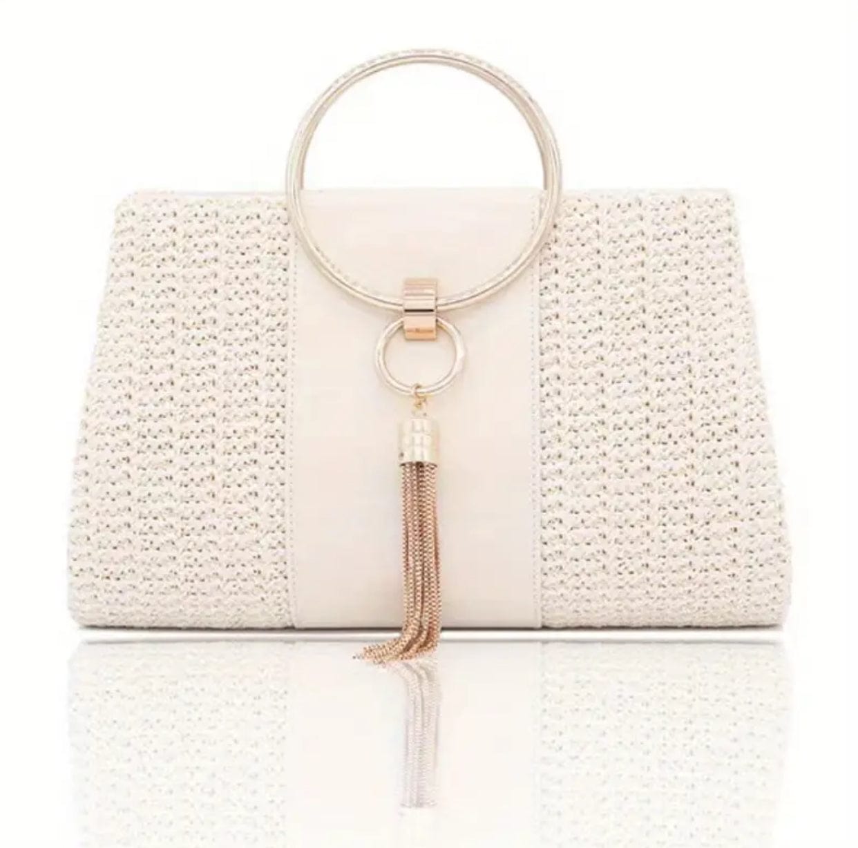 Woven Straw Purse