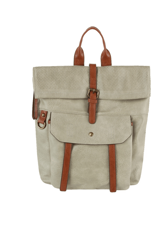 Backpack Purse Gray