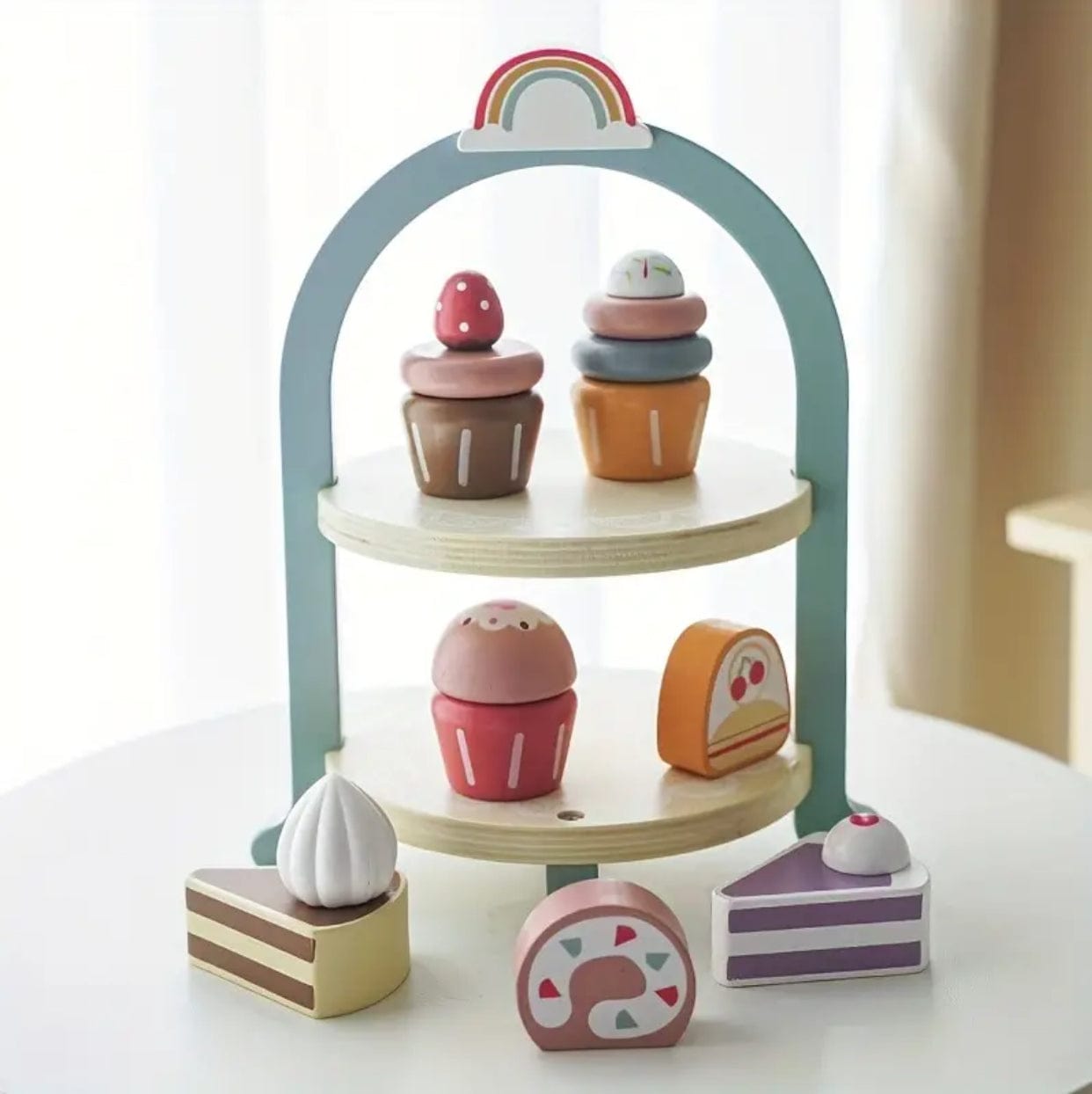 Wooden Afternoon Tea Set