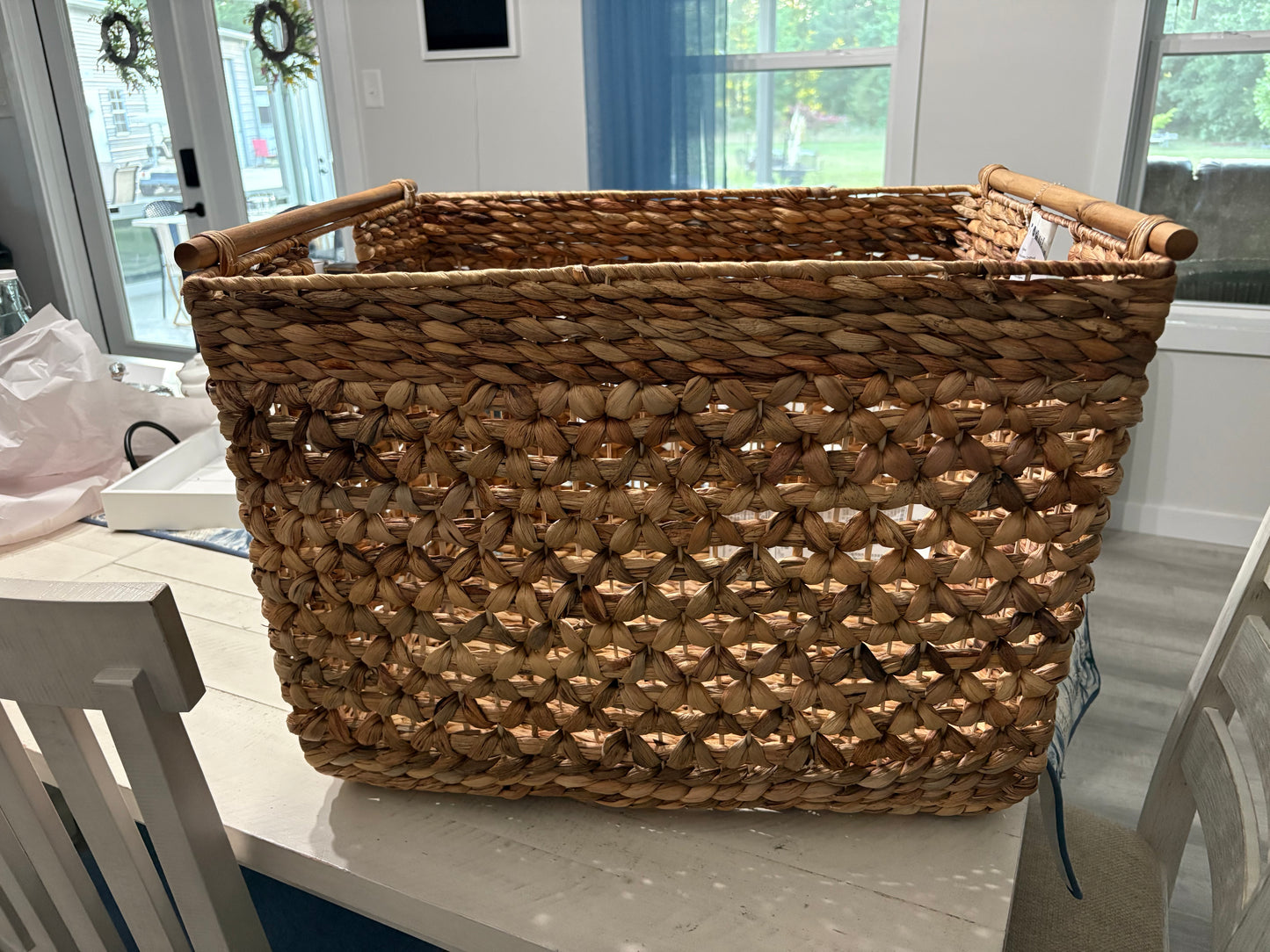 Large Woven Wood Basket