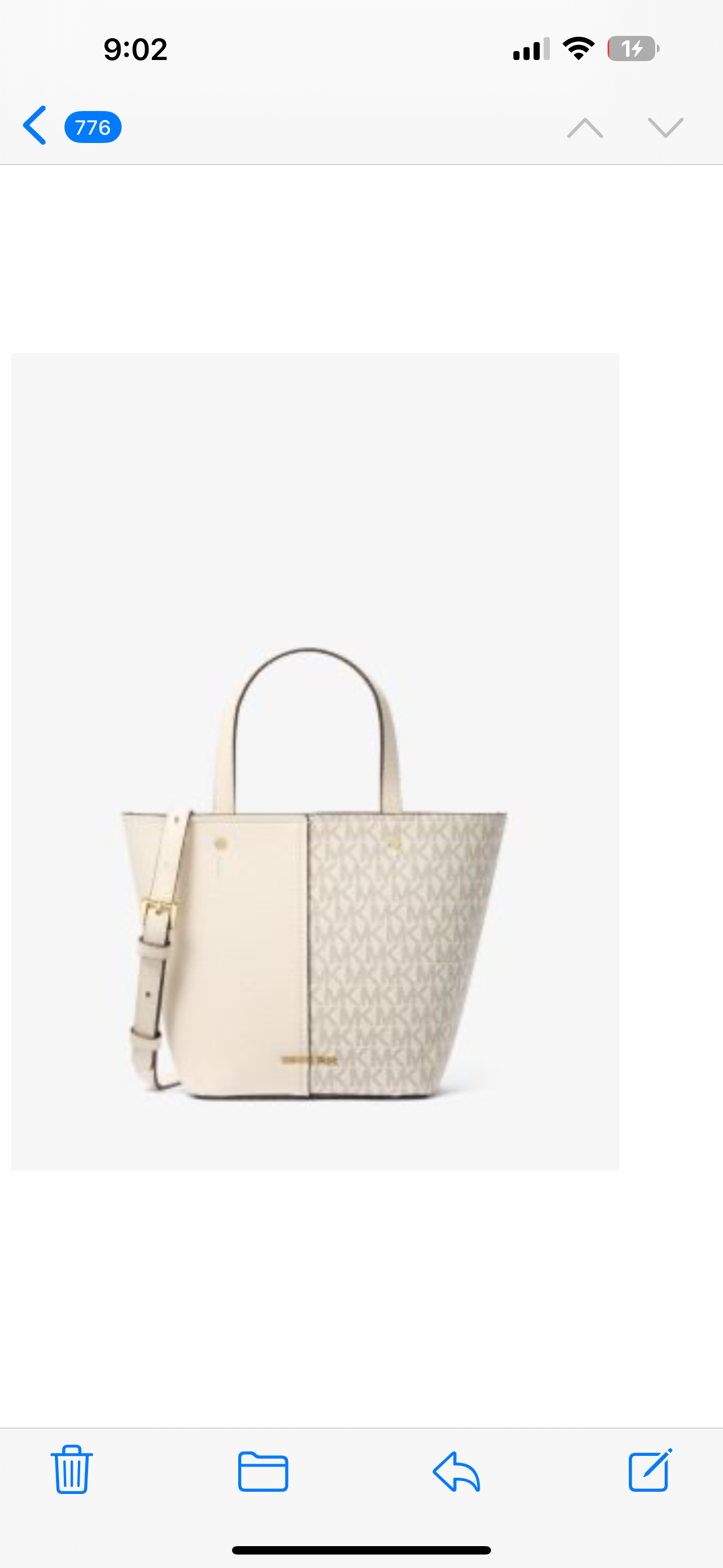 MK Bucket Pebble Bag
