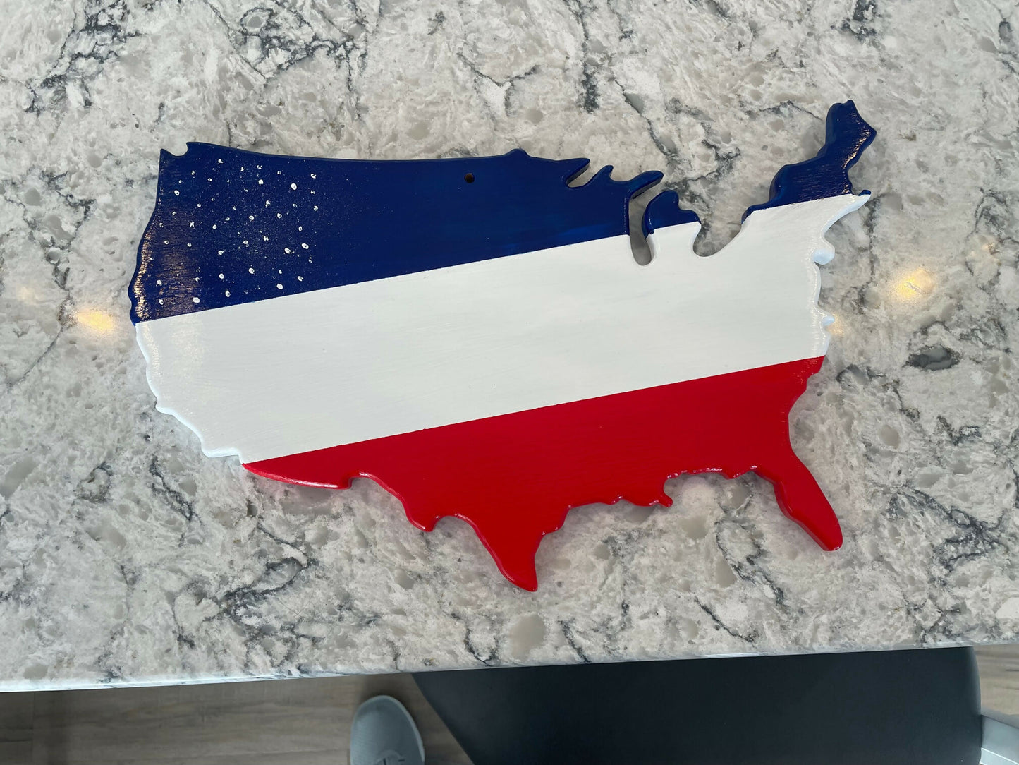 USA map wall hanging