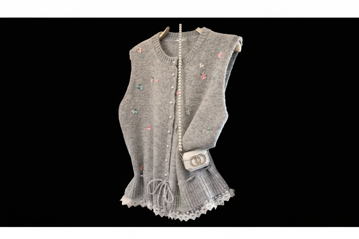 Lace Trim Sweater
