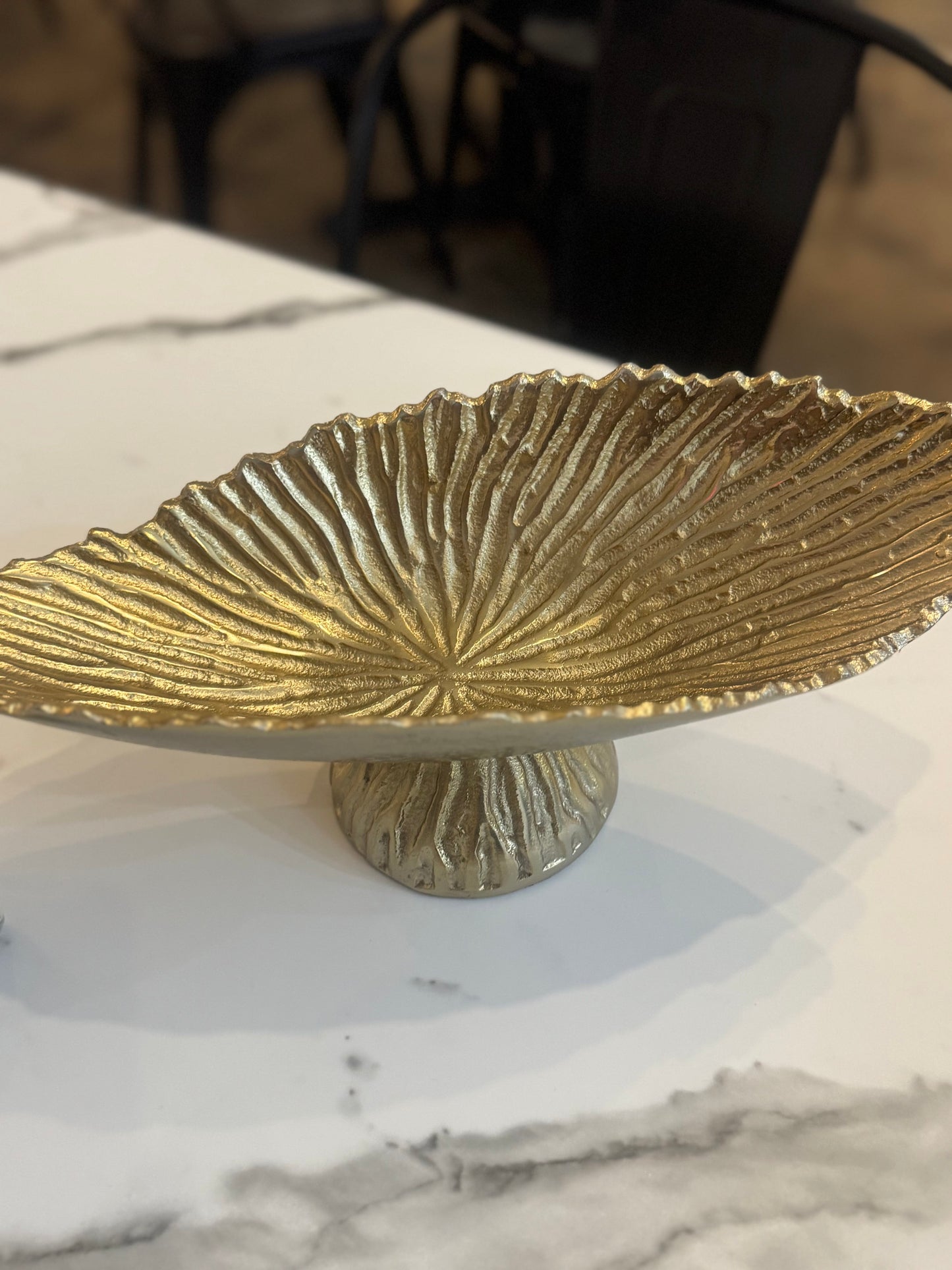 Gold Pedestal Bowl