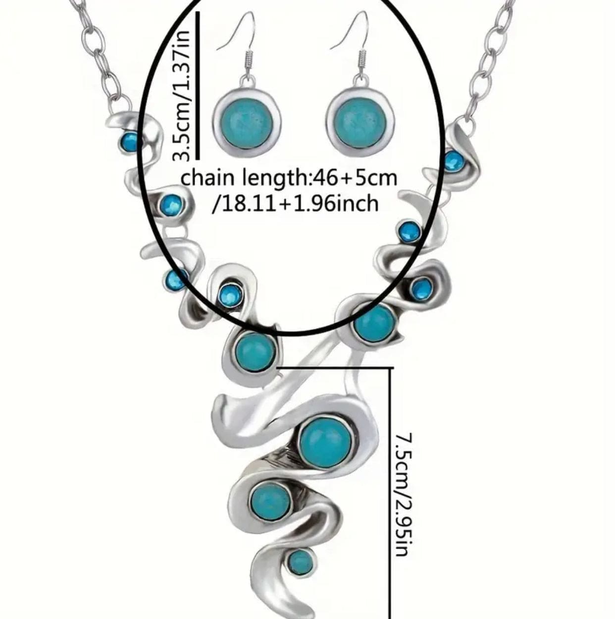 Turquoise Necklace & Earring Set