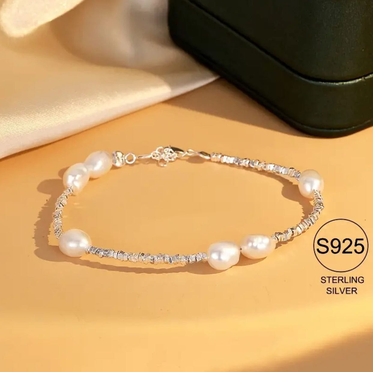 Sterling Silver and Freshwater Pearl Bracelet