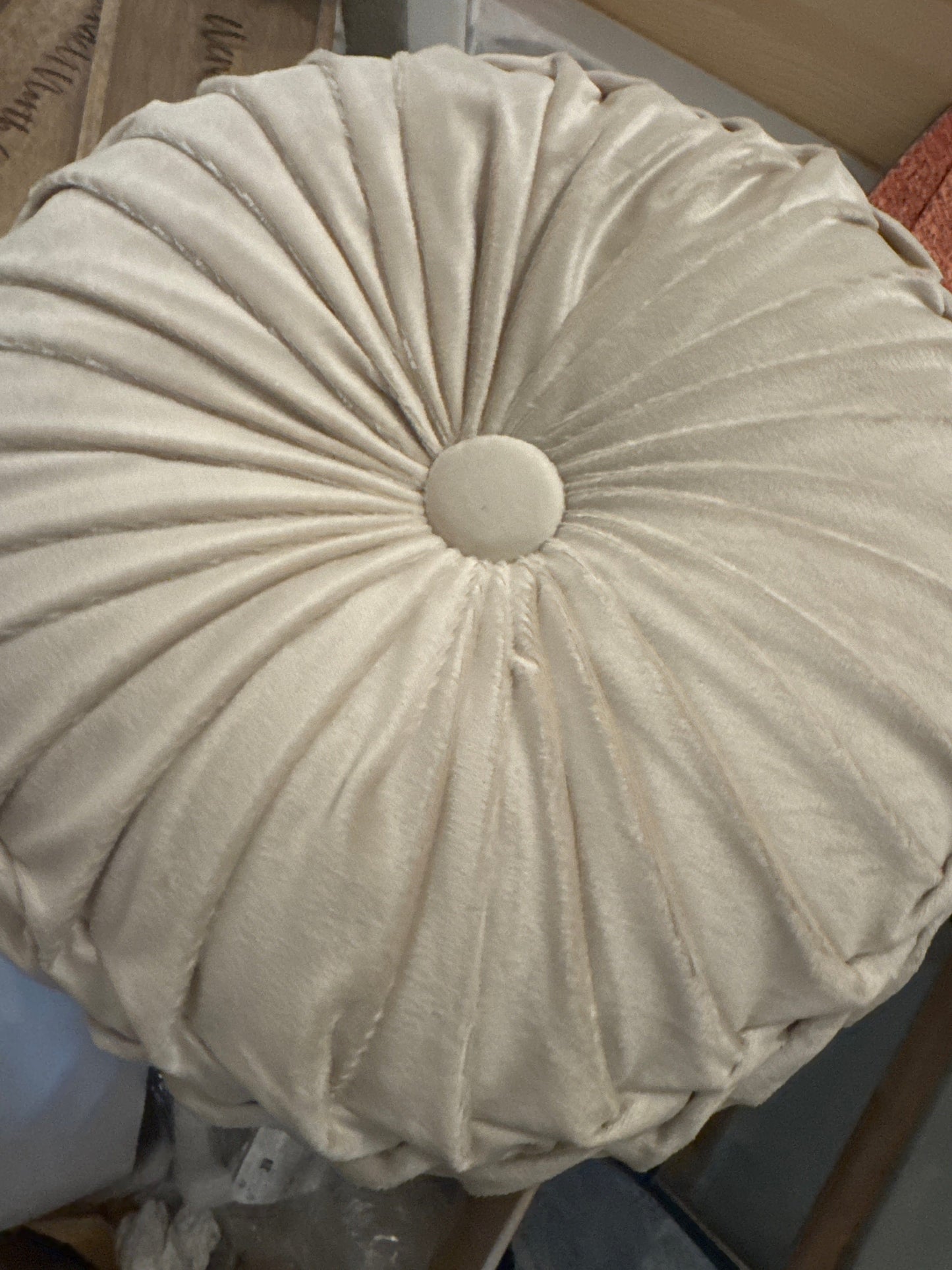 Round Flower Pillow