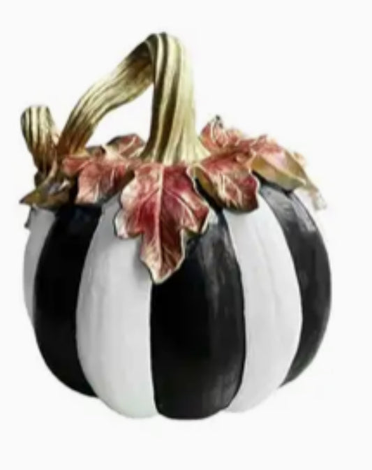 Black & White Lg Pumpkin