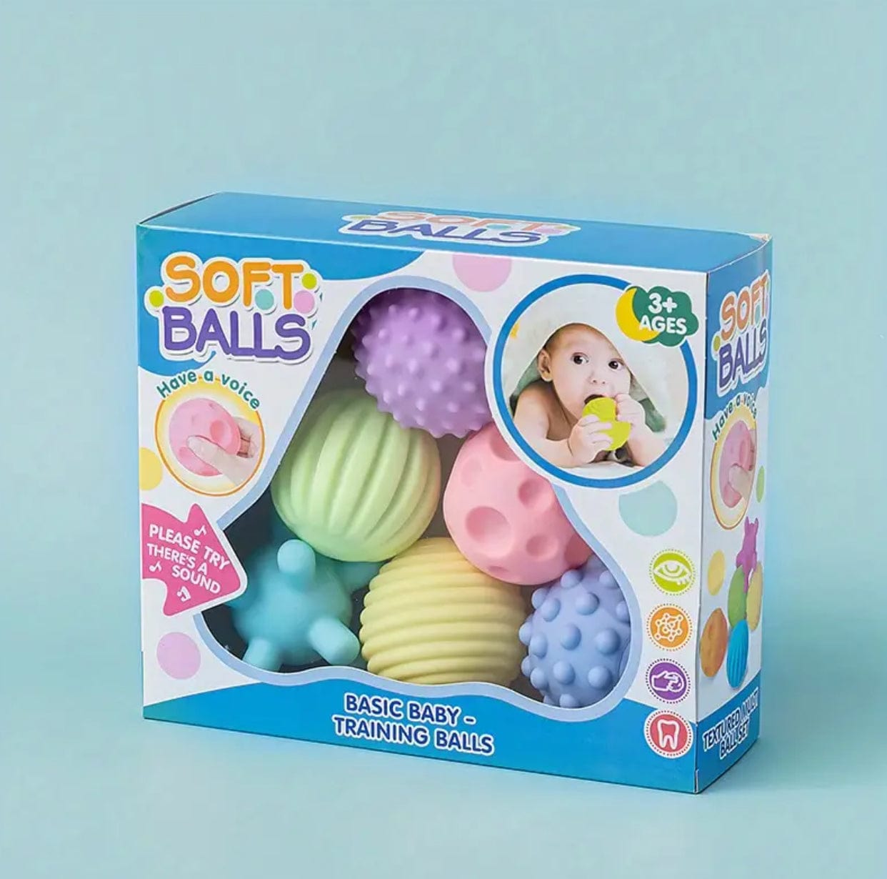 Soft Rubber Balls for Infants and Toddlers