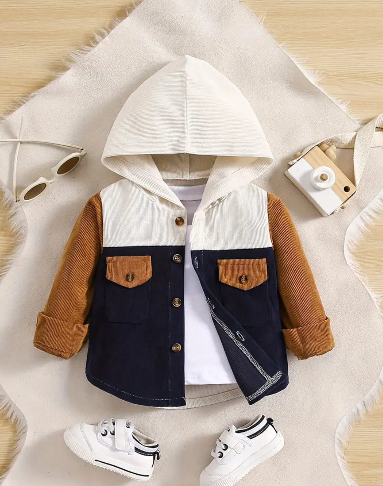 Toddler Corduroy Hoodie