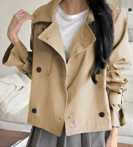 Cropped Trench Coat