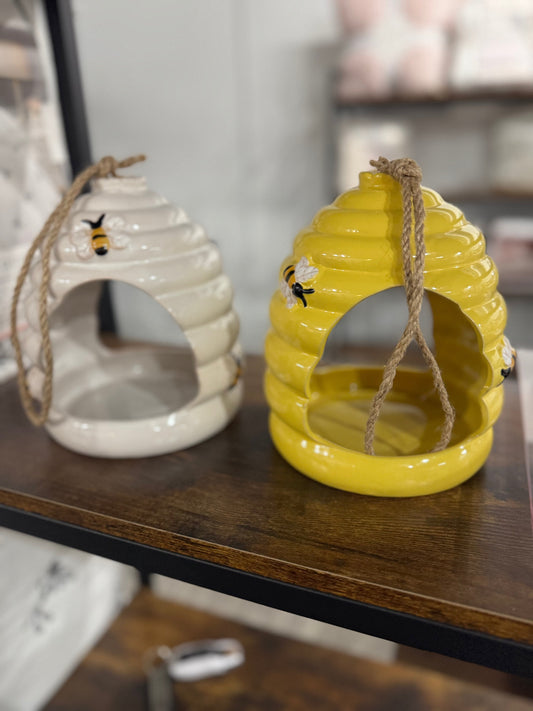 Bee Hive Bird Feeder