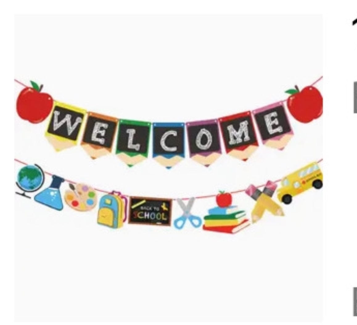 Welcome Back to School banner