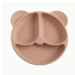 Cute Silicone Bear Baby Feeding Tray