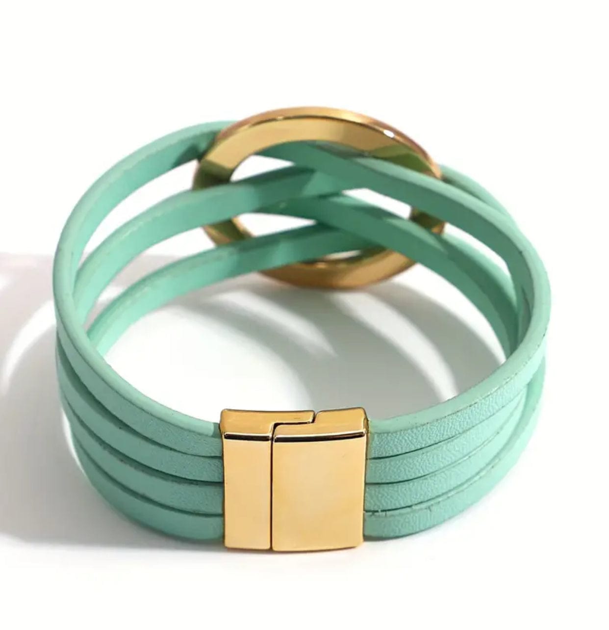 Aqua Colored Bracelet w/ Magnetic Clasp
