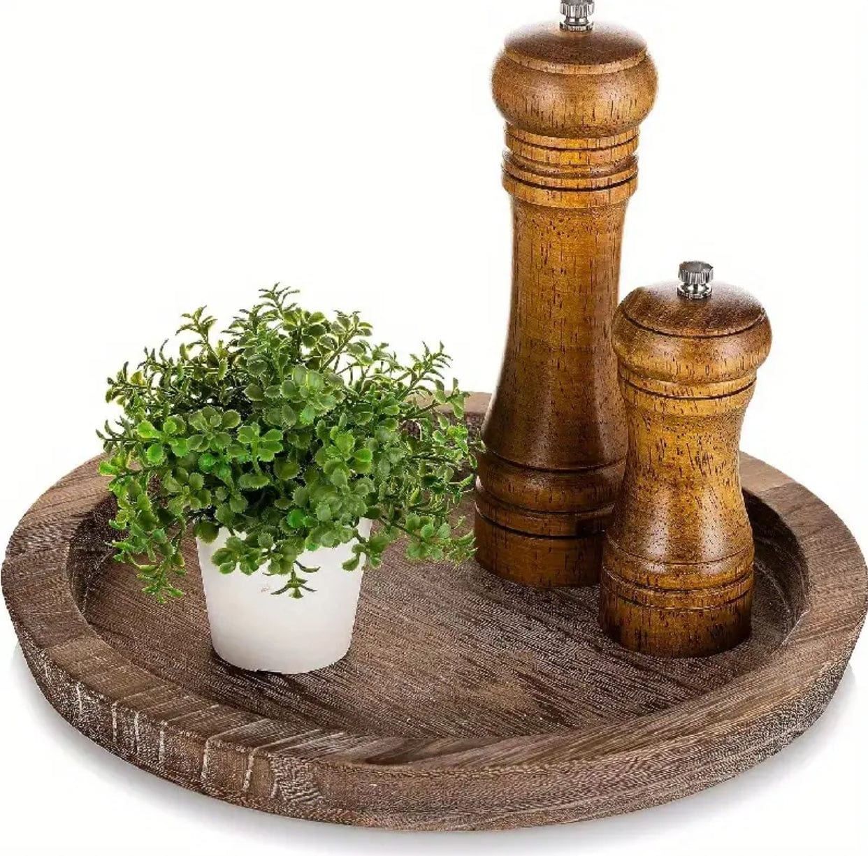 Rustic Wood Decorative Tray