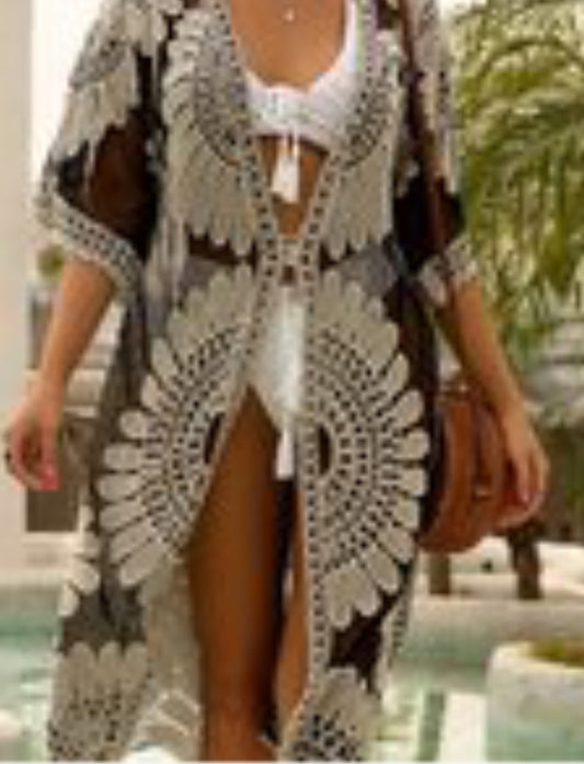 Black and White Duster