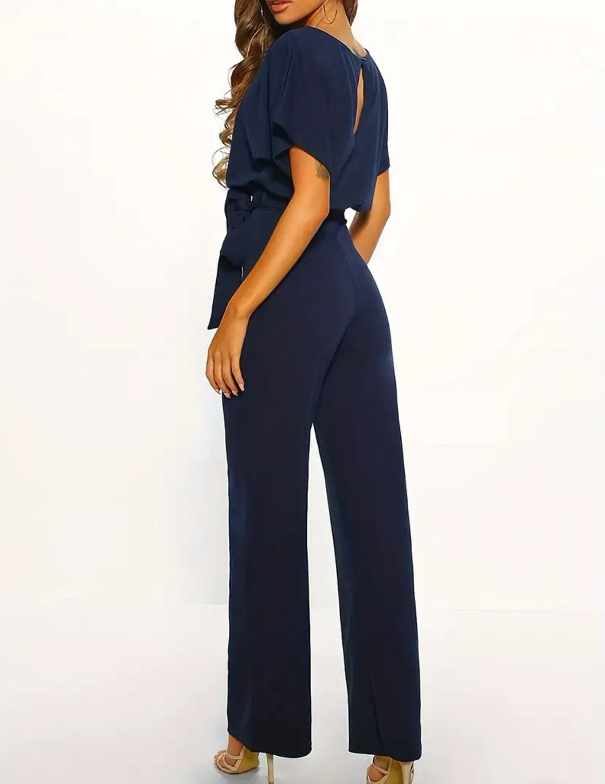 Casual Belted Jumpsuit