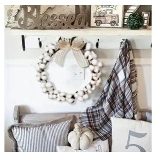 Cotton Wreath