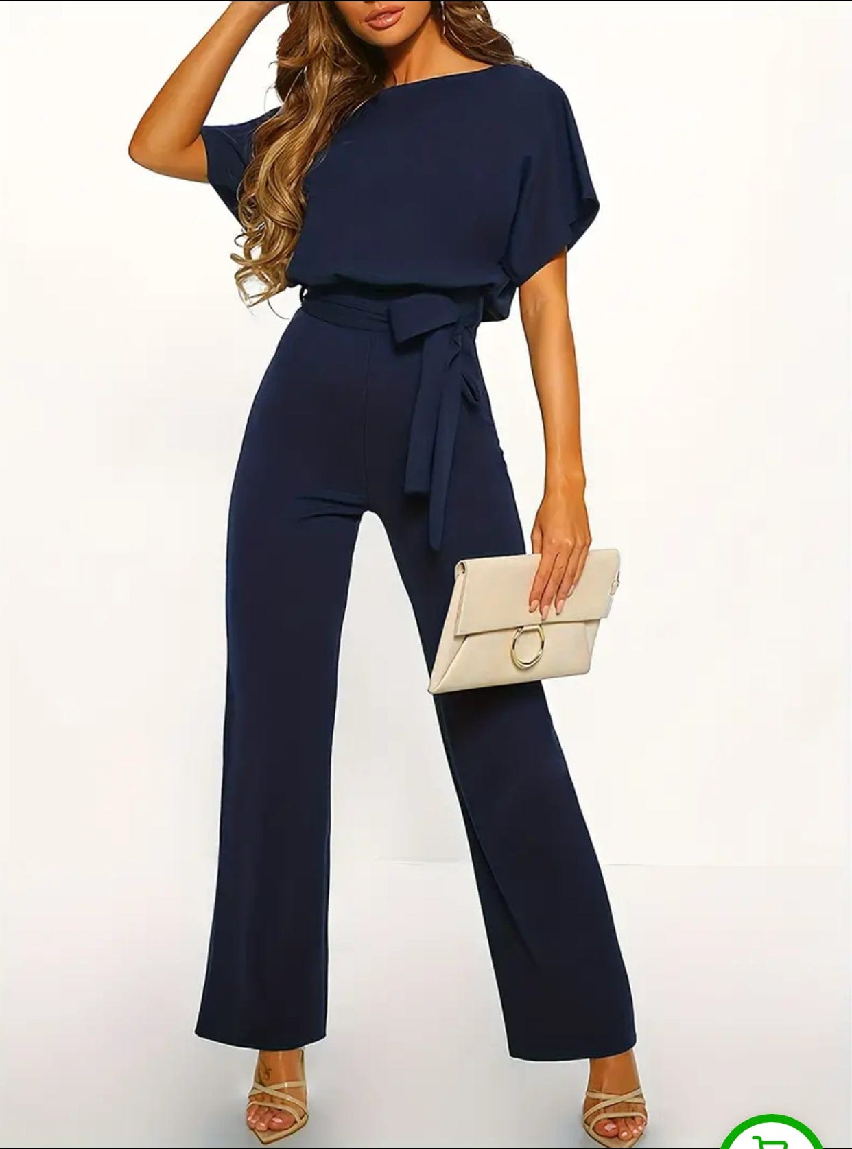 Casual Belted Jumpsuit