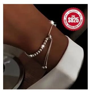 Silver Beaded Bracelet - Sterling Silver