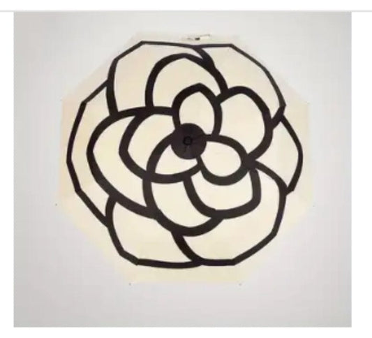 Compact Umbrella w/ Floral Design