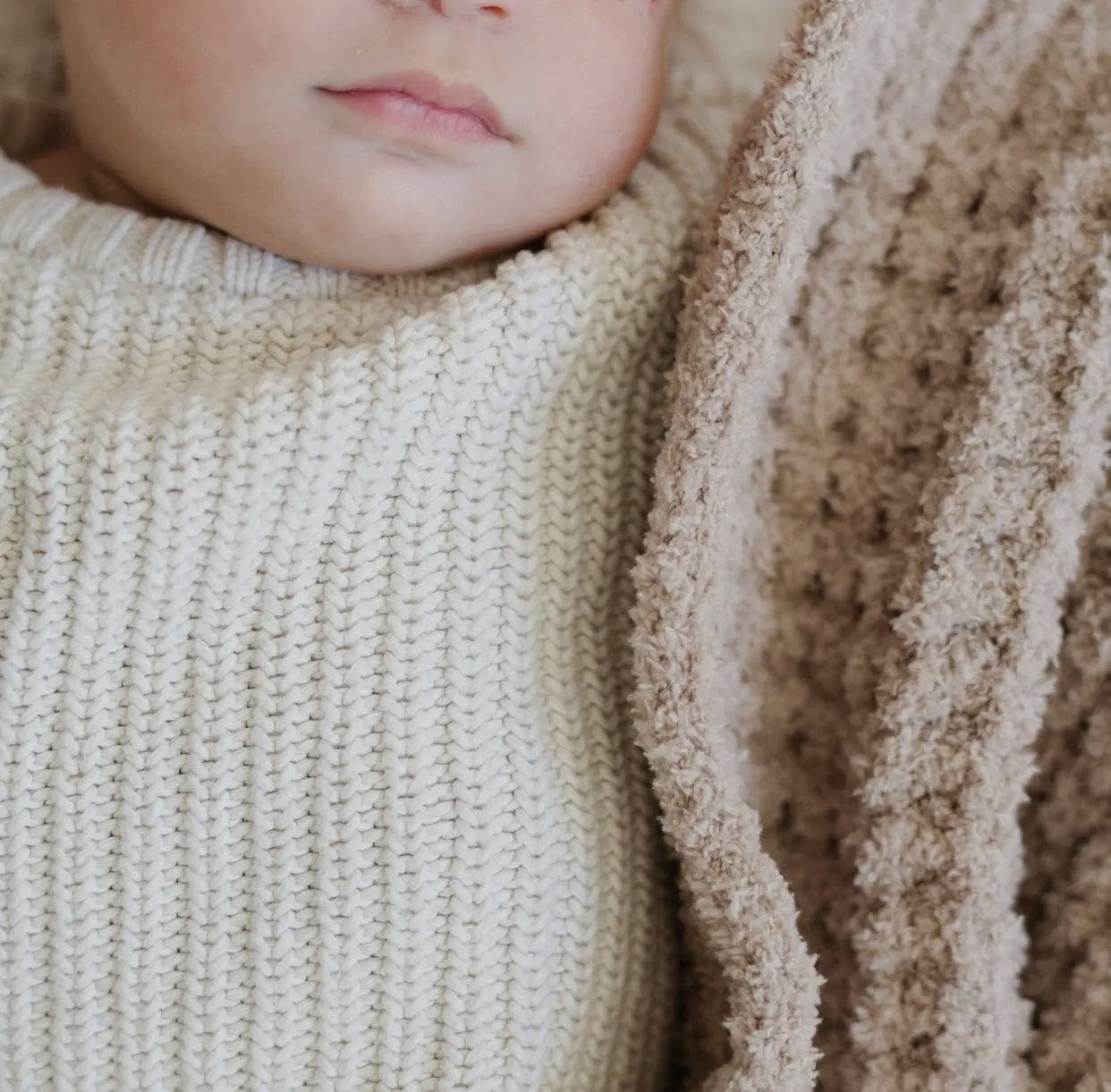 Waffle Knit Mini Blanket
