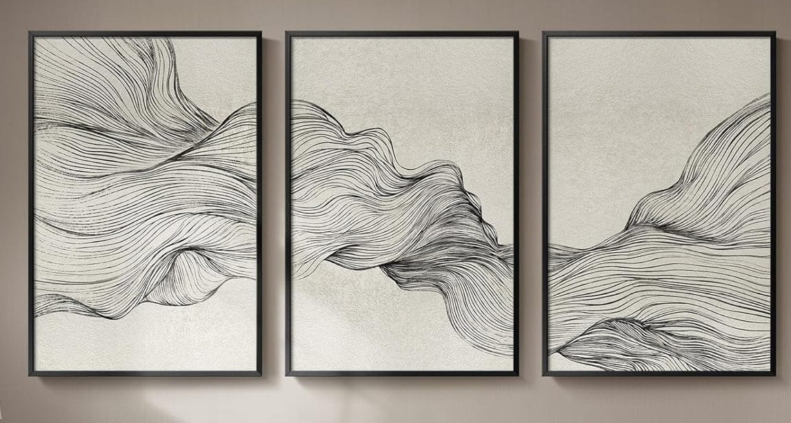 Three Piece Contemporary Art