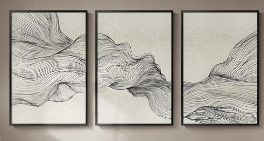 Three Piece Contemporary Art