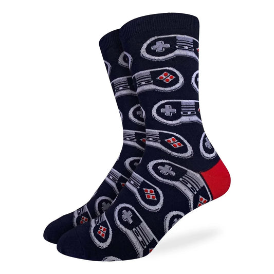 Mens Big & Tall Video Game Controller Socks