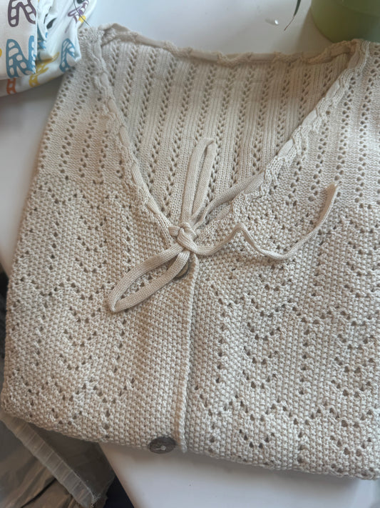 Women's knit cropped top
