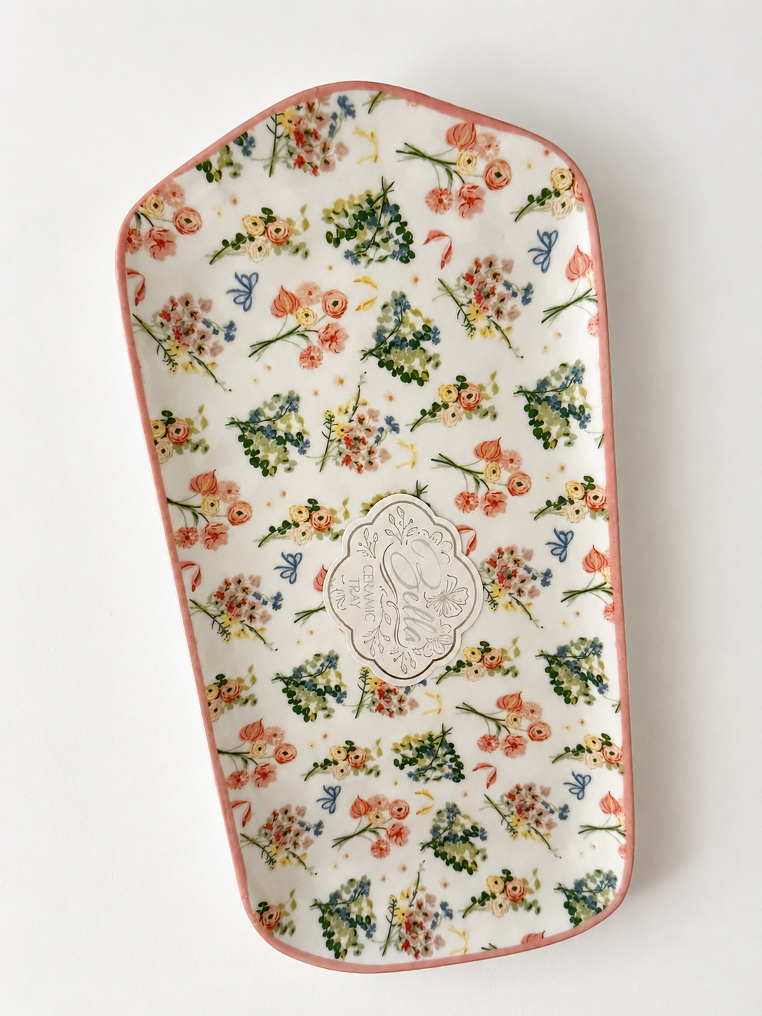 Floral Ceramic Tray