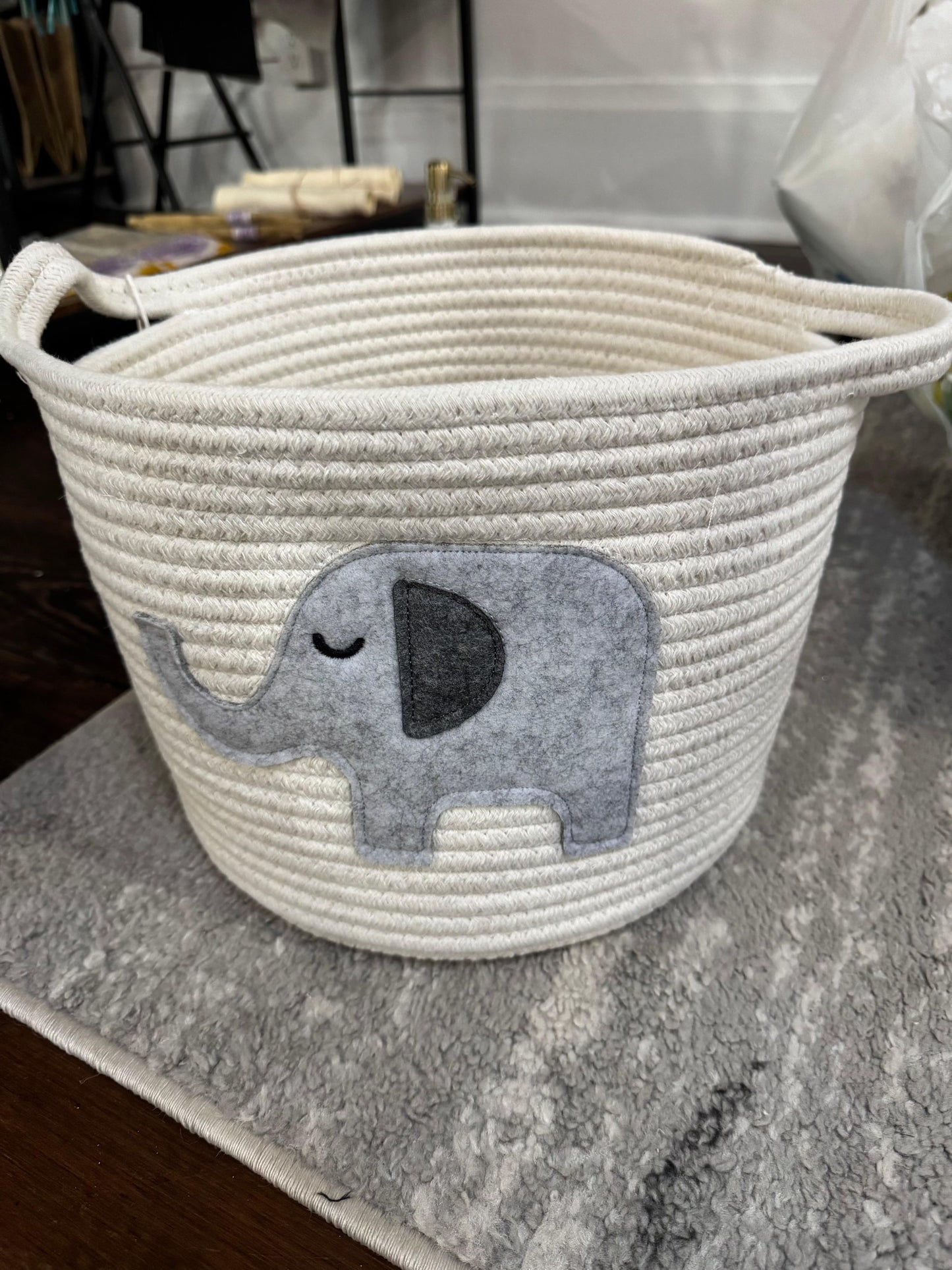 Mid Size Elephant Basket