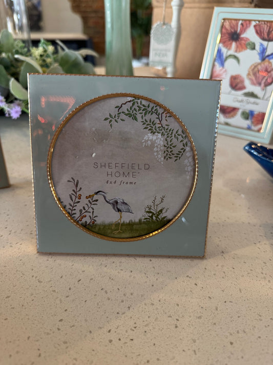 Carolina Blue Round Picture Frame