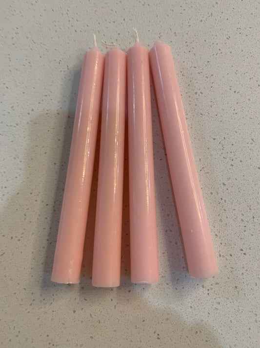 Pink Taper Candle