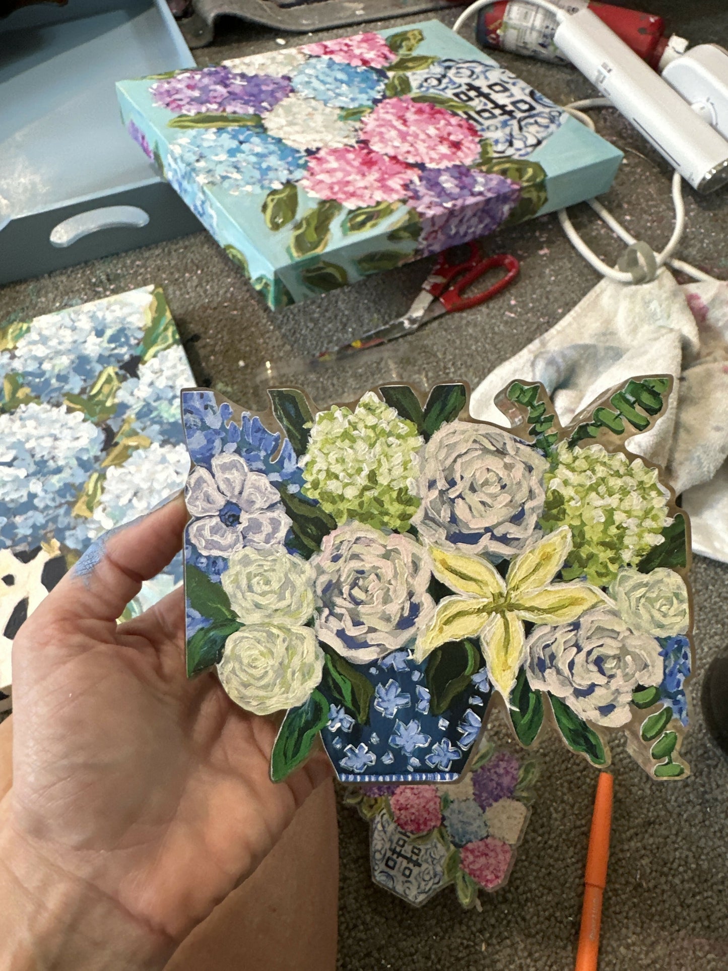 Pierce Paints acrylic cut out