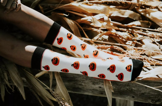 Womens Halloween Socks Pumpkin Socks Life is Socks Gift