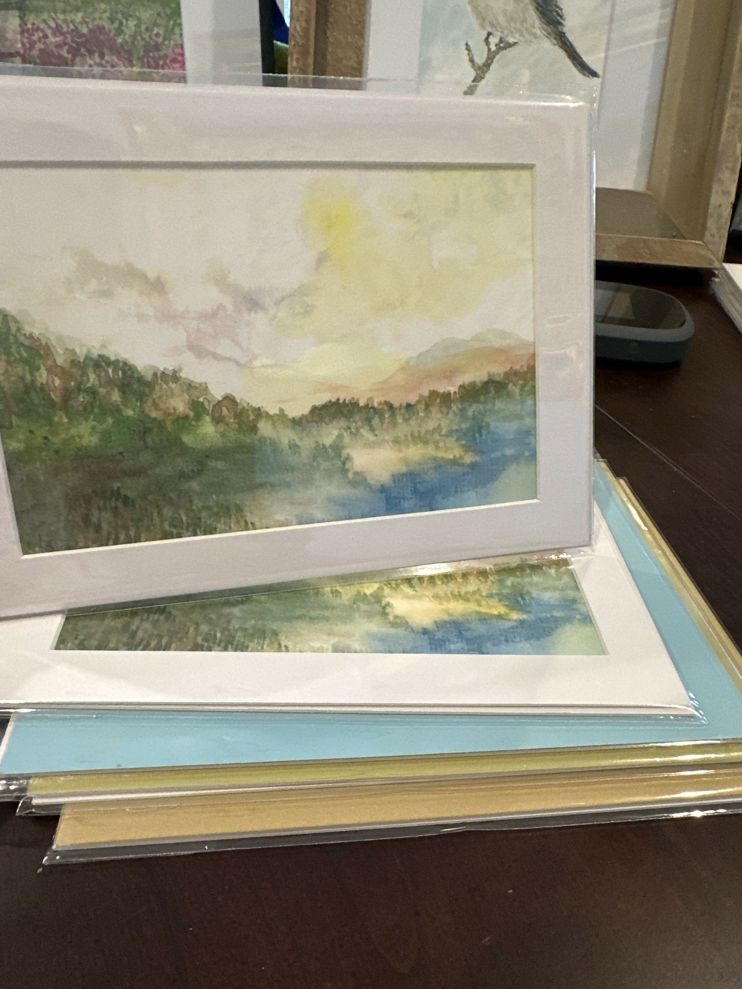 4x6 Print of watercolor matted to 5x7