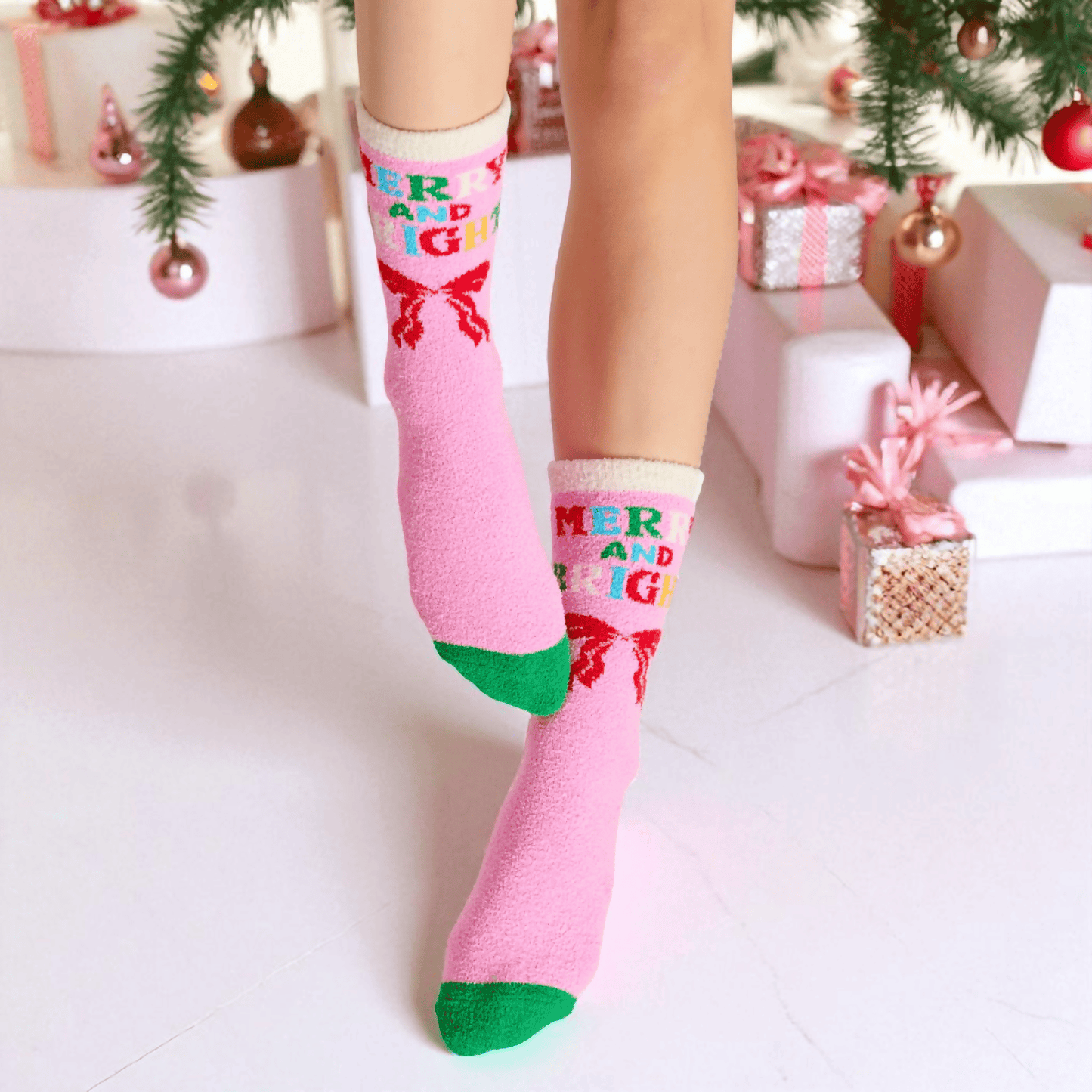 MERRY & BRIGHT SOCKS