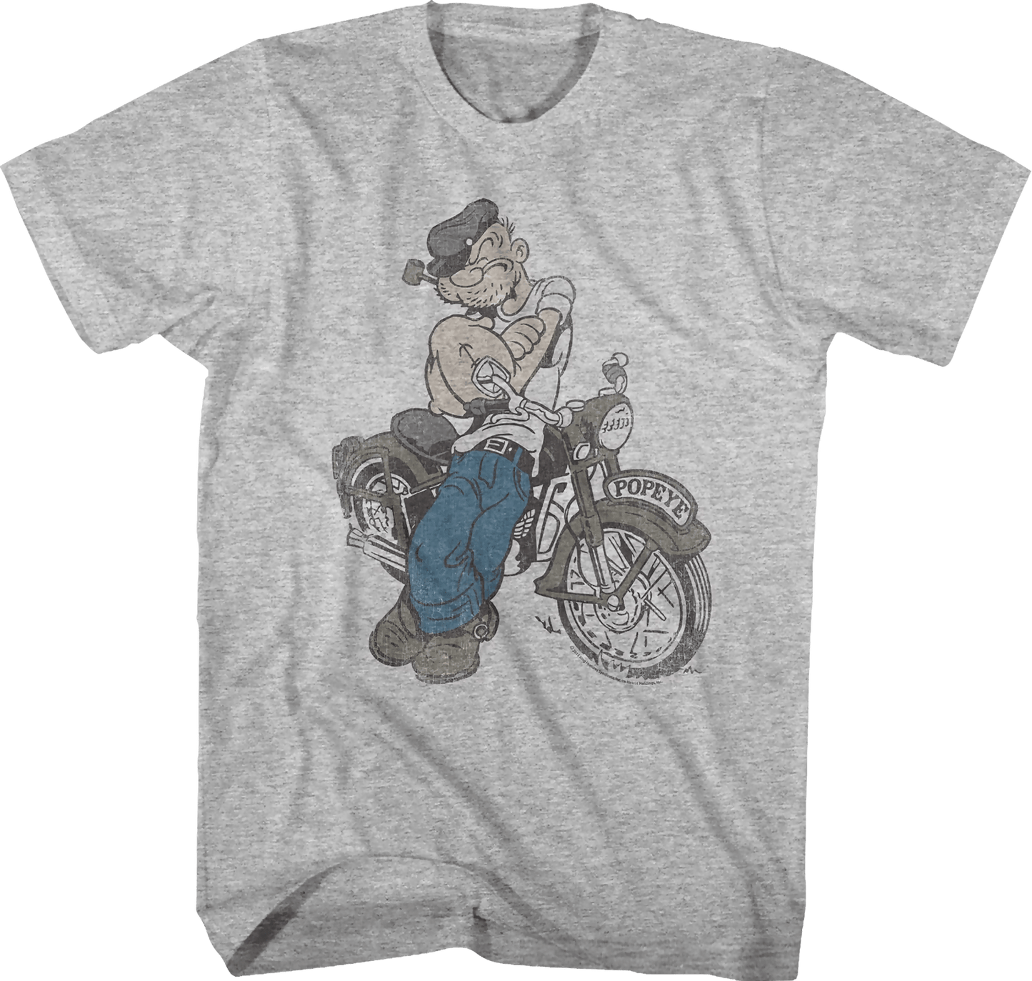 motorcycle-popeye-t-shirt - gray