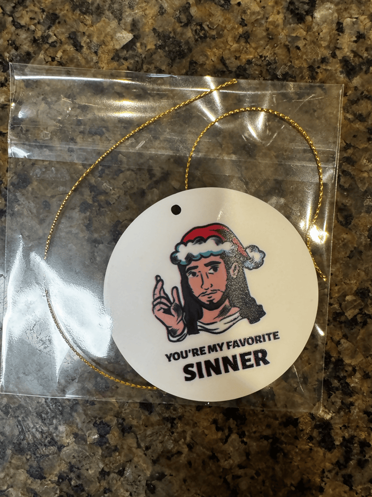 Favorite Sinner Ornament