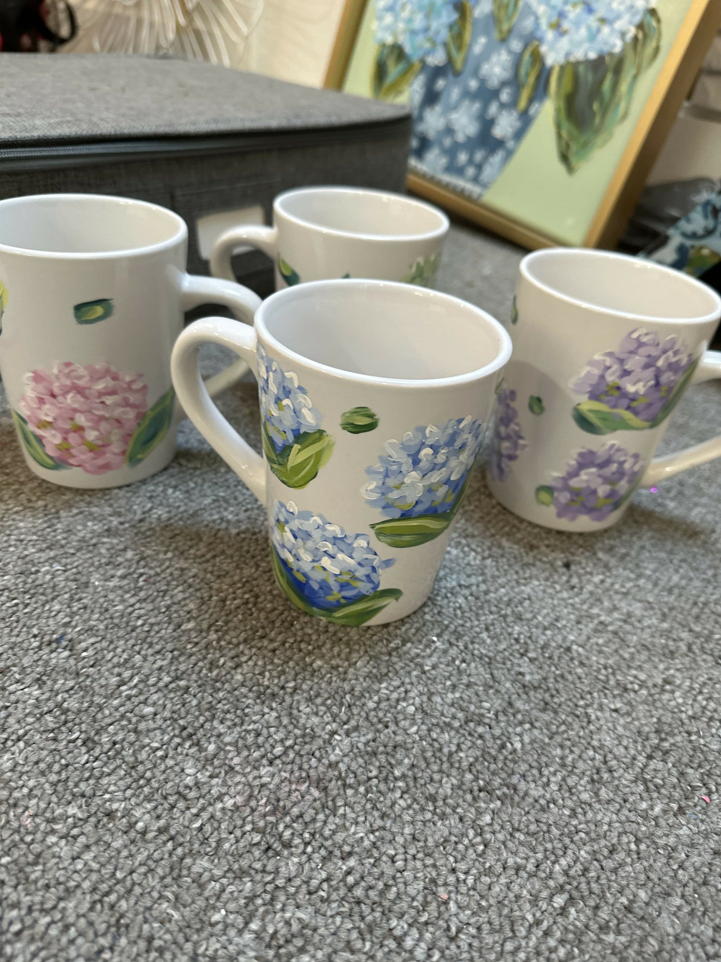 Pierce Paints hand painted coffee mug