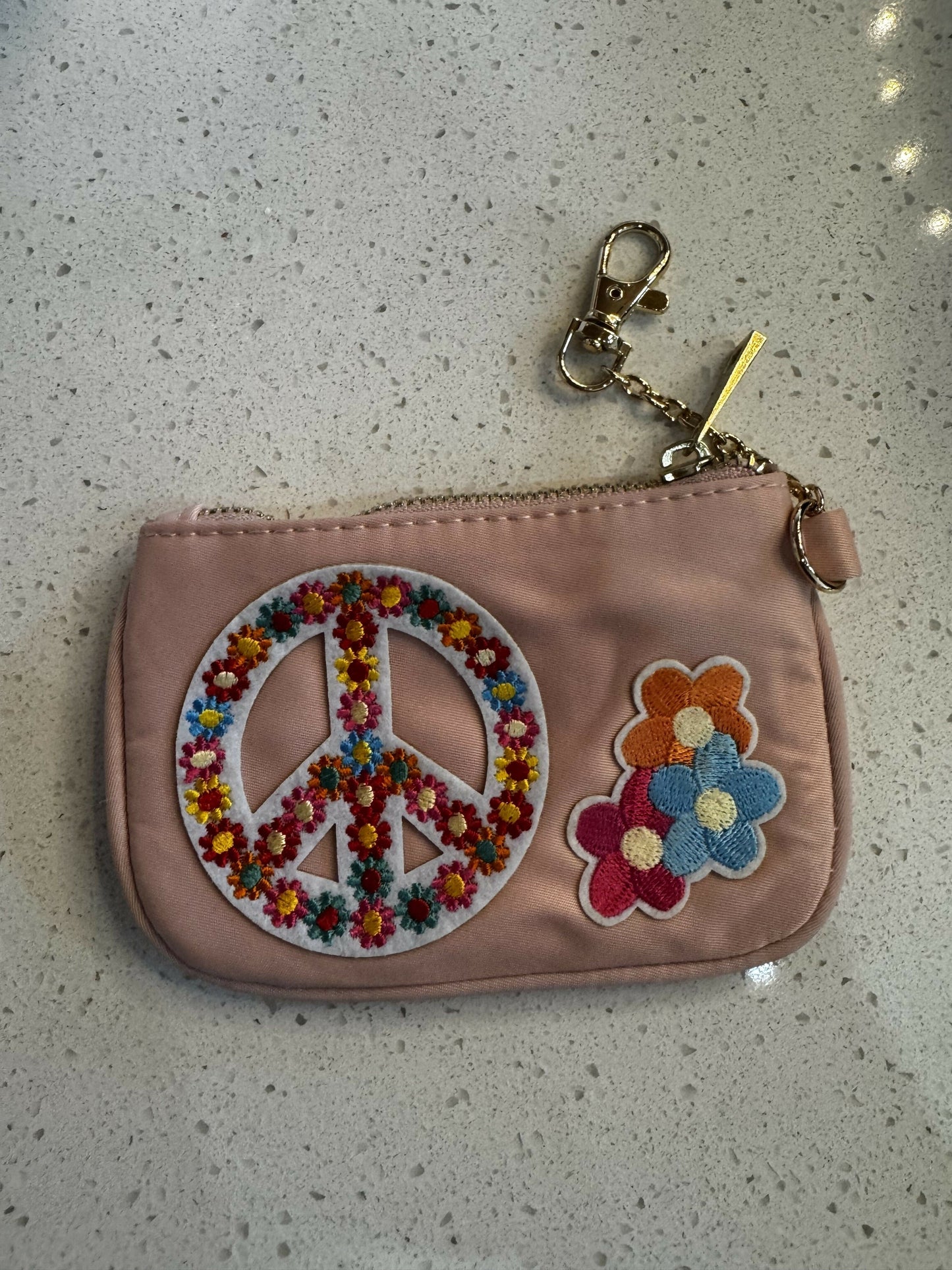 Peace Flowers Coin Purse