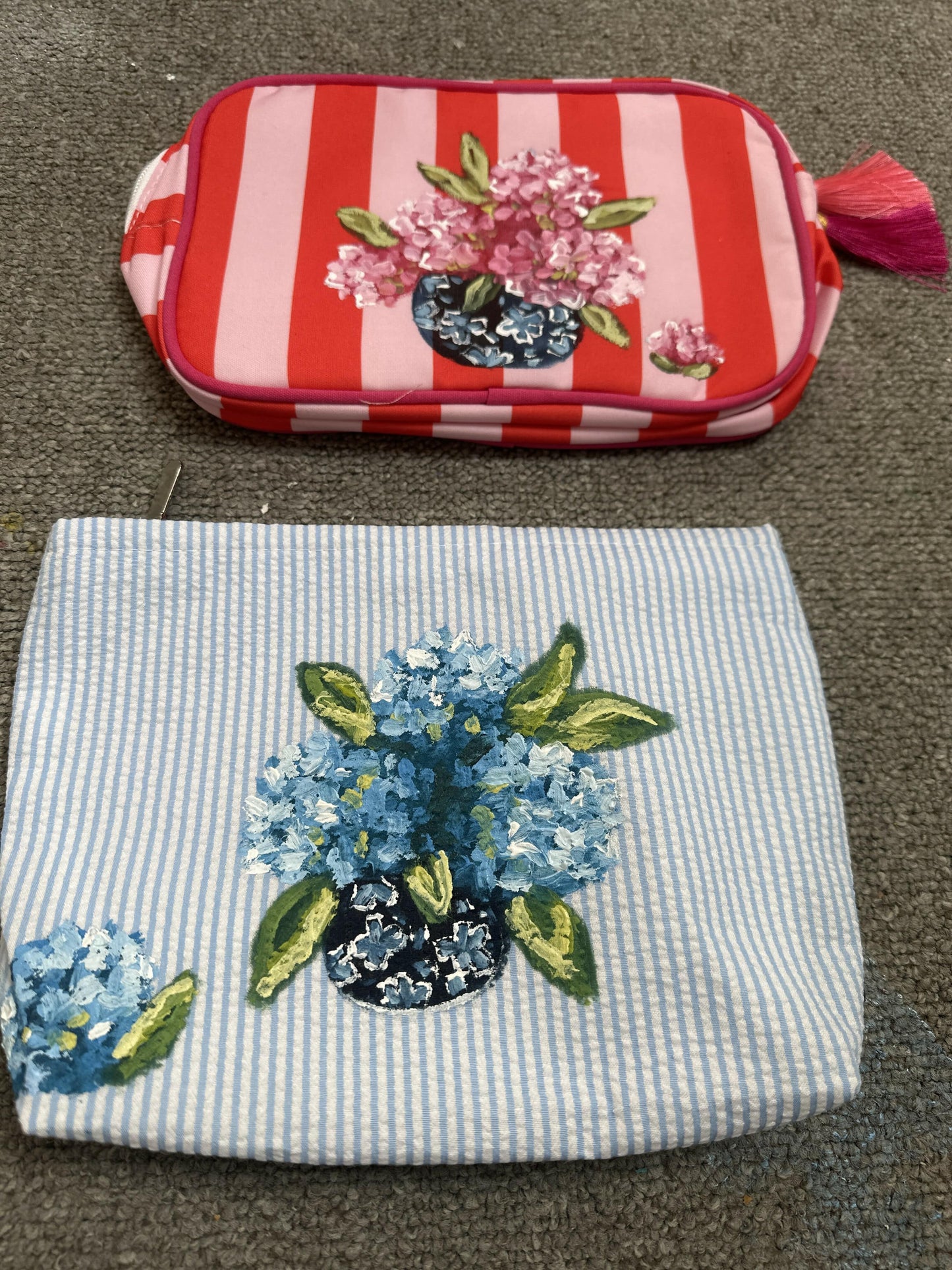 Pierce Paints hand painted toiletry bag