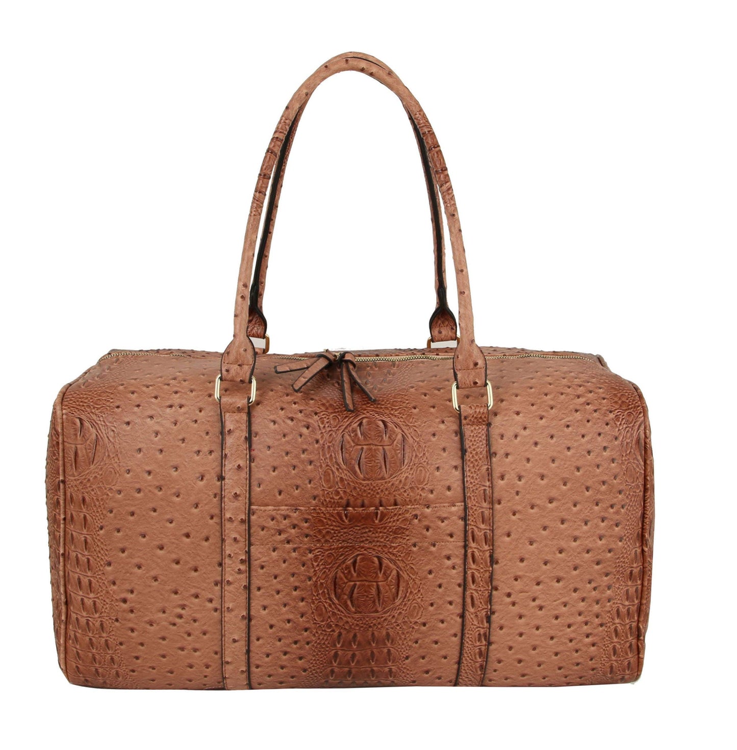 Ostrich Croc Duffle Bag