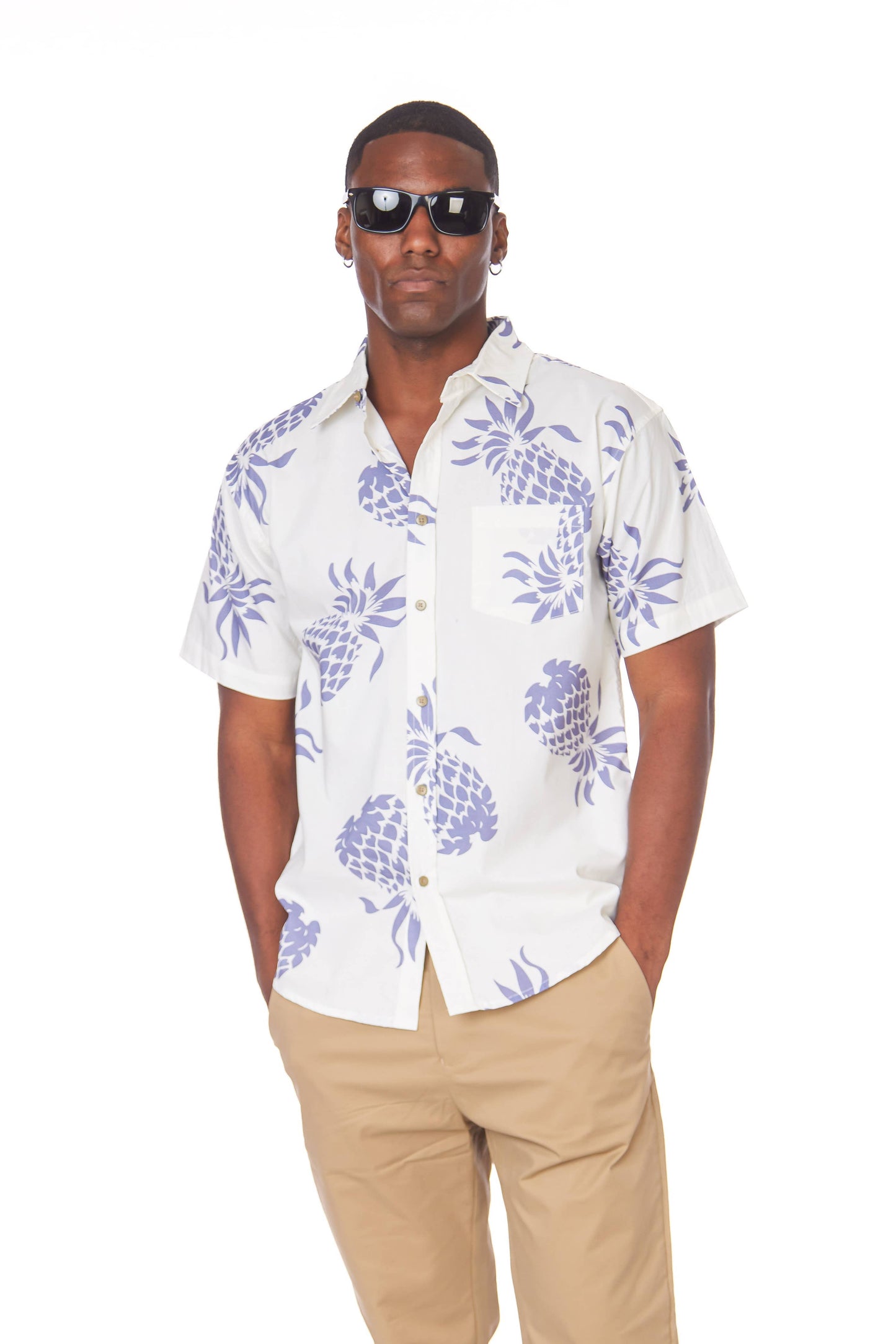 Men's Woven Printed Short Sleeve Shirt