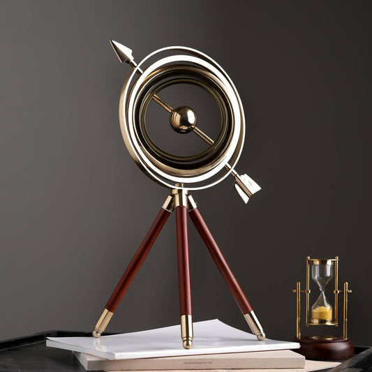 Armillary with Wood Tripod Stand