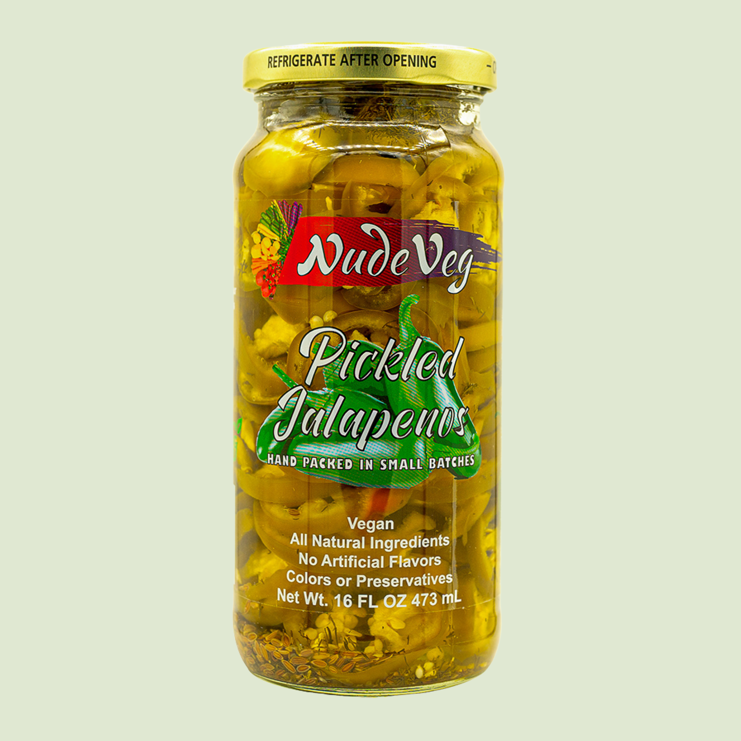 Handcrafted Pickled Jalapenos | Spicy Dill | 16oz