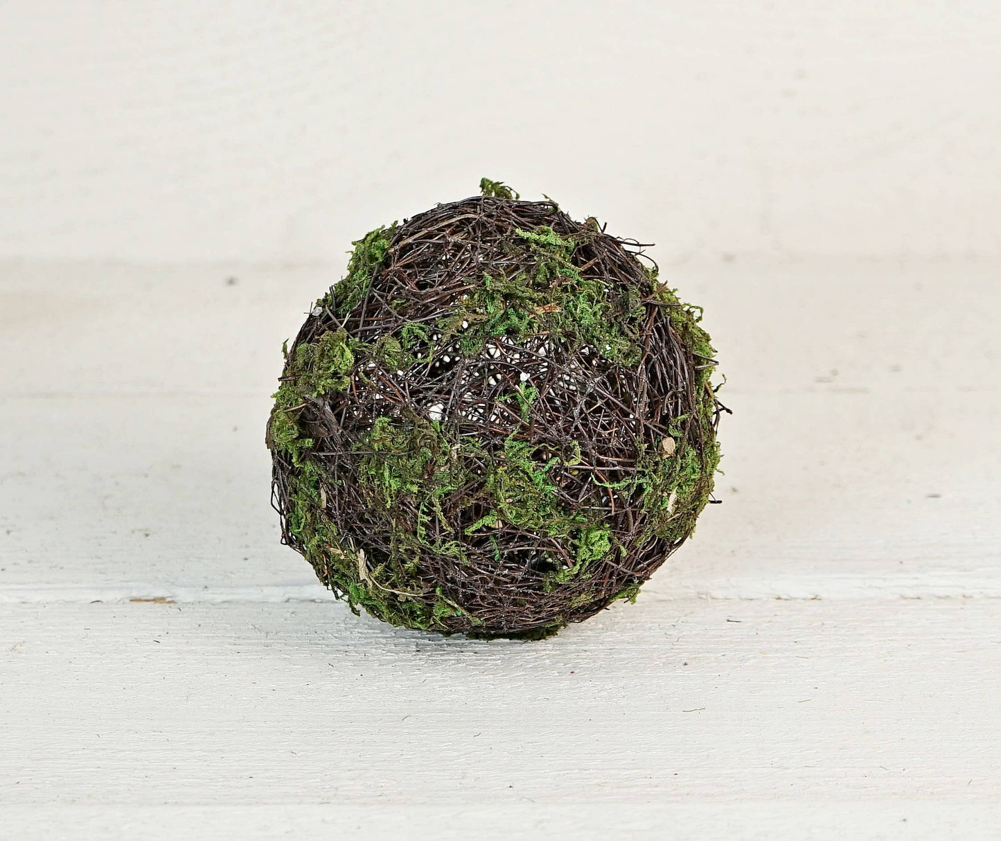 M10583- 4in Mossy Rattan Twig Ball